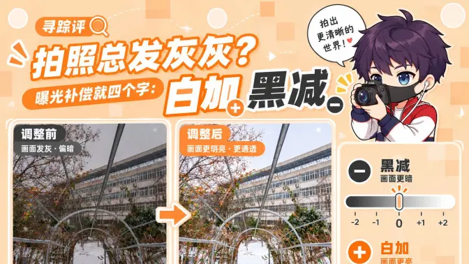 曝光补偿到底是什么？该怎么用？拍照总发灰？该如何解决？