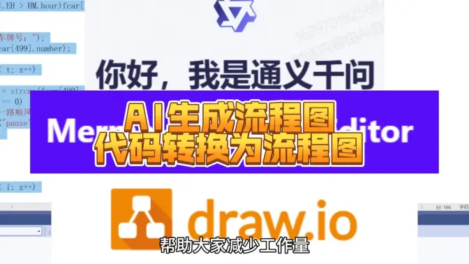 如何Ai快速将代码转换成流程图？帮助你完成课程设计